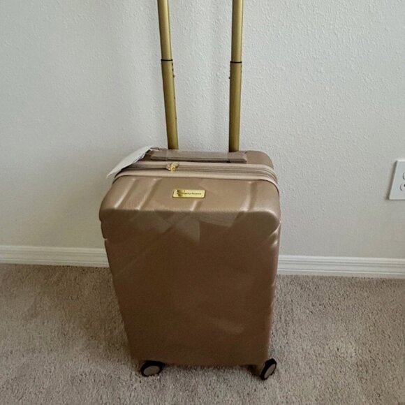 Samantha Brown 22" Hardside Carry-On Spinner , Luggage CHAMPAGNE nwt - Picture 9 of 14